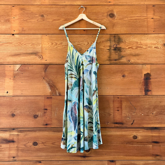Jams World 60 Years Sleeveless Spring Breeze V Neck Sun Dress - Size L - 0715NS