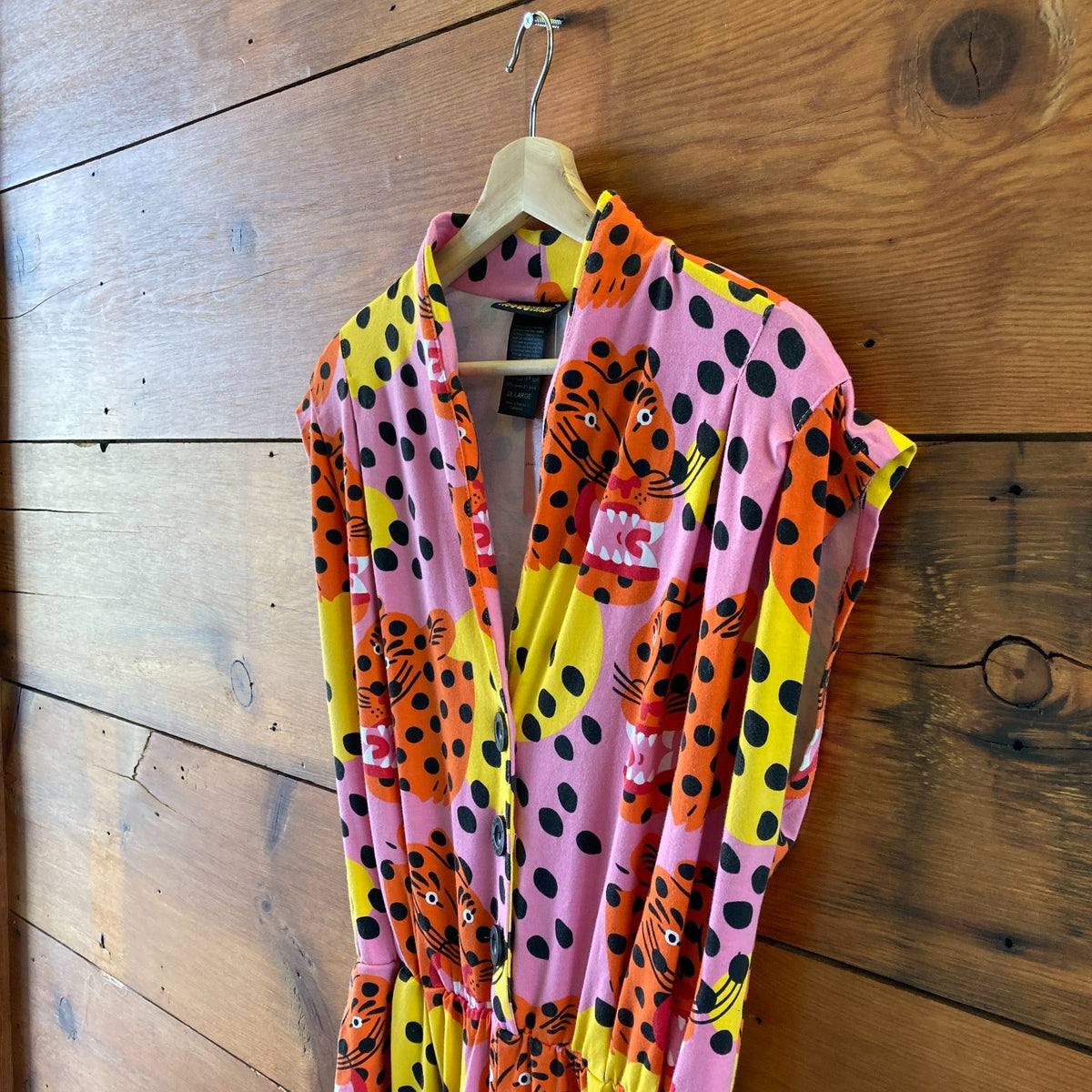 Nooworks Pink Micotti Cat Sleeveless Knit Magic Suit Jumpsuit - Size 2X - 0430RM