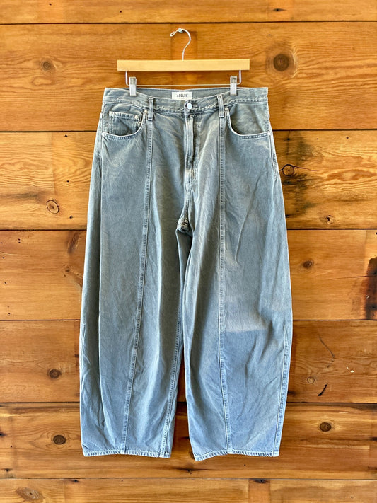 AGOLDE Gray Wide Leg Front Seam Kristen High Rise Jeans - Size 31 - 0106KA