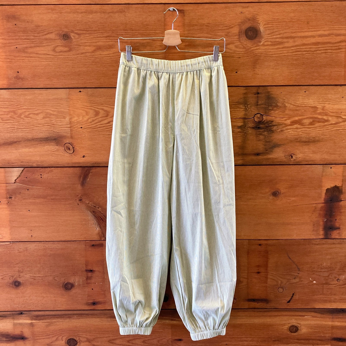 The Line by K $169 Green Striped Pull On Genie Pants - Size S - NEW - 0927EK