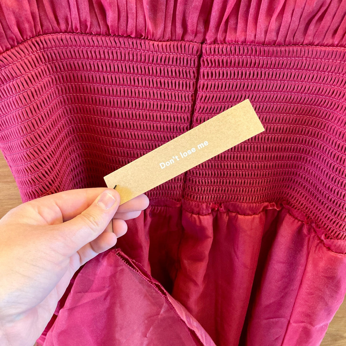 Reformation Burgundy Smocked Waist Midi Laly Dress - Size 10 - NEW - 0306CH