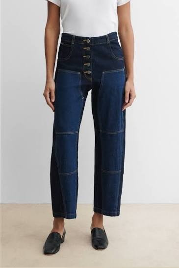 Rachel Comey Dark Indigo Denim Contrast Patch Pocket Handy Jeans - 0204MP
