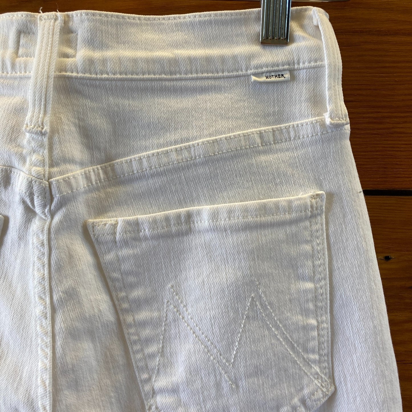 Mother White Fairest Of Them All The Rambler Jeans - Size 25 - 0617RF