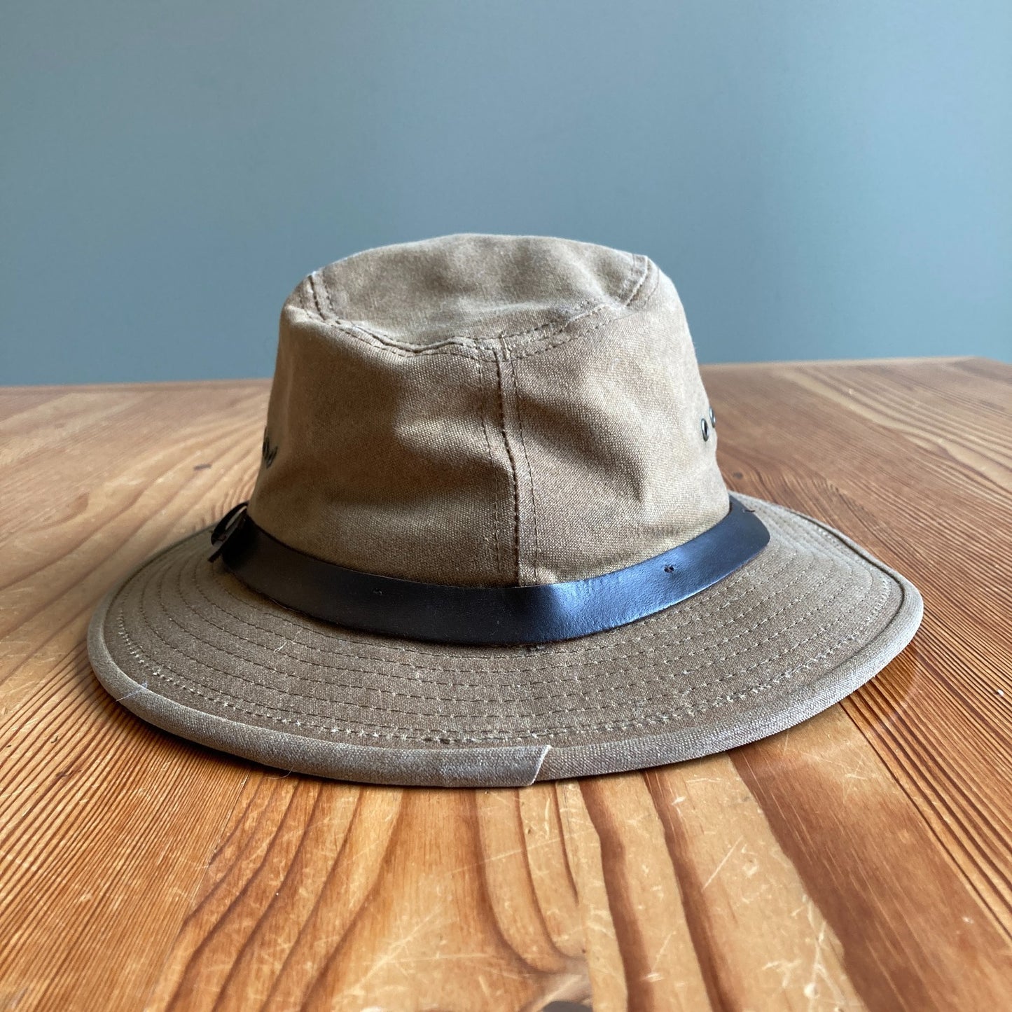 Filson Tan Tin Cloth Packer Rugged Water-Repellent Hat - Size L - 0920PW