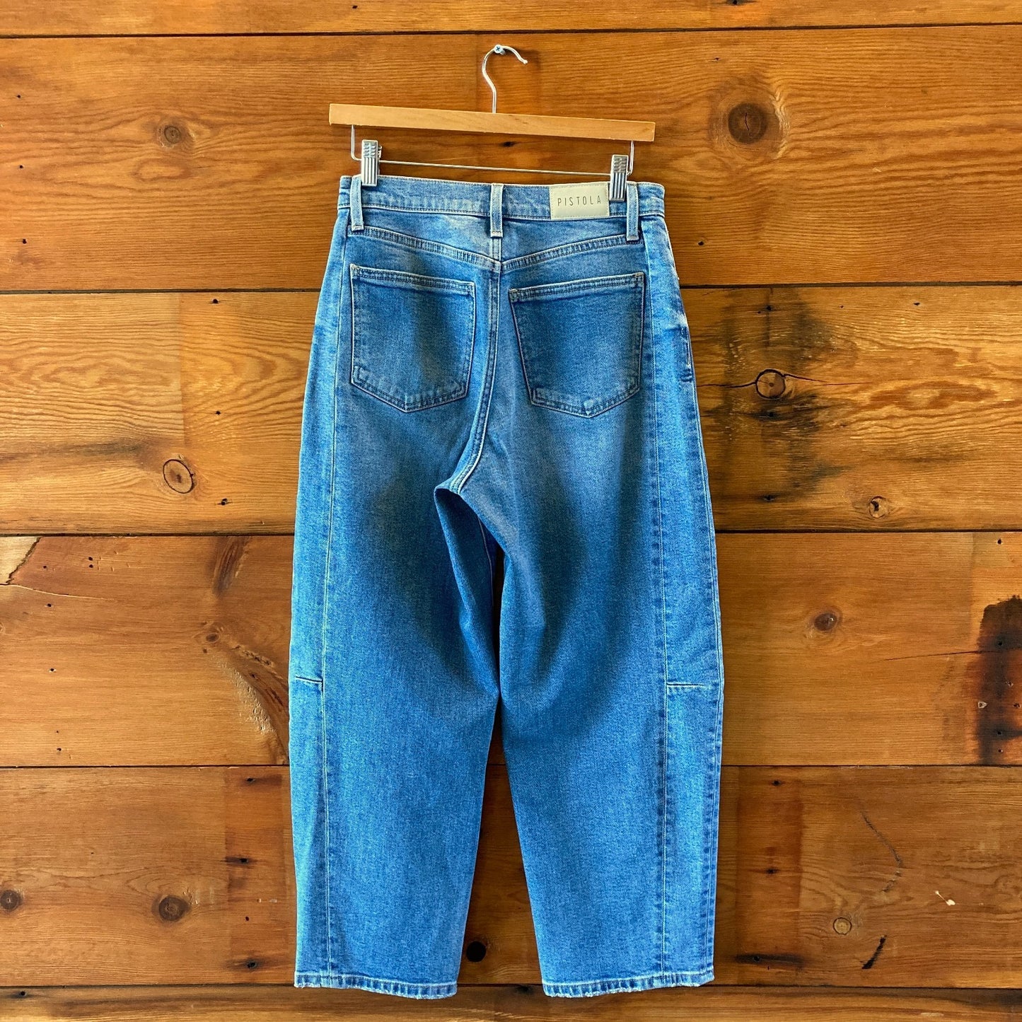 Pistola Medium Wash ELI Barrel Leg Jeans - Size 26 - 0513VB