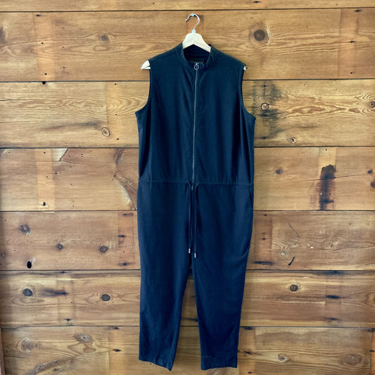 Wildfang Sleeveless Black Drawstring Empower Jumpsuit - Size XL - 1019HV