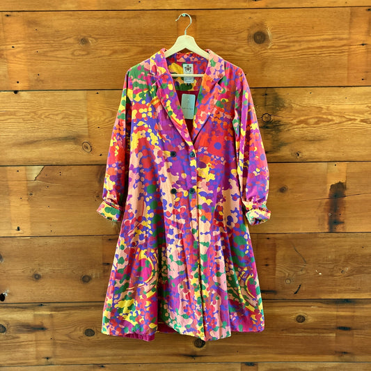 Roopa Pemmaraju Anthropologie Abstract Duster 70s Mod Jacket - Size S - 0520KP