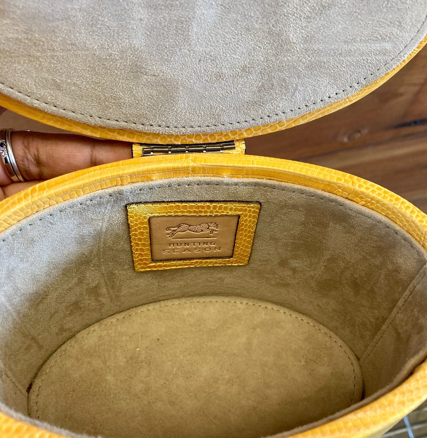 Hunting Season Bright Yellow Trunk Crossbody Bag Purse - 0426CR