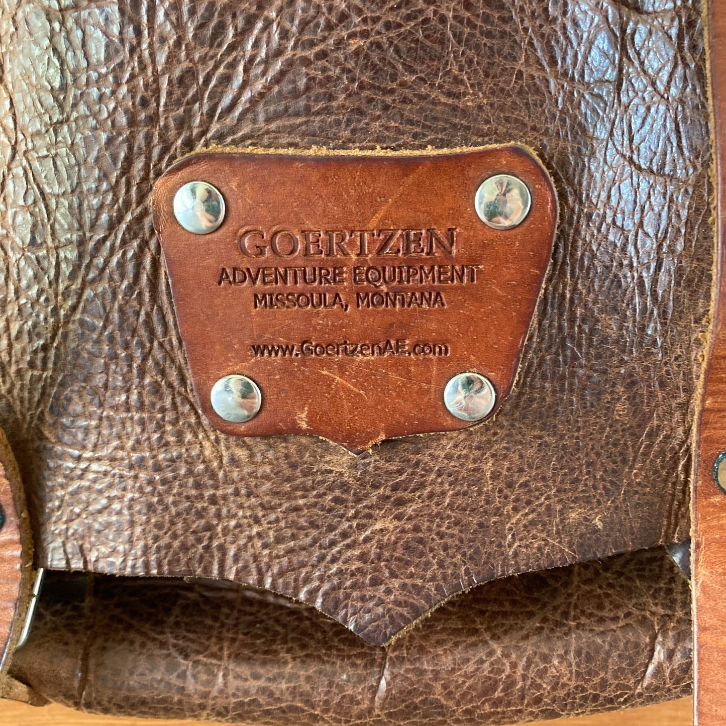 Goertzen Adventure Equipment Brown Leather Crossbody Satchel Bag - 1229MR