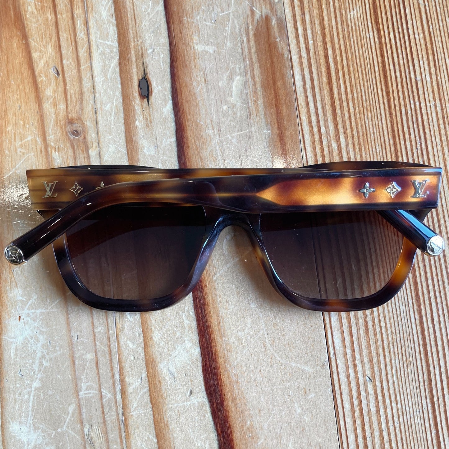 Louis Vuitton $550 My Monogram Z1524W Square Sunglasses w/ Case + Box 0218SO