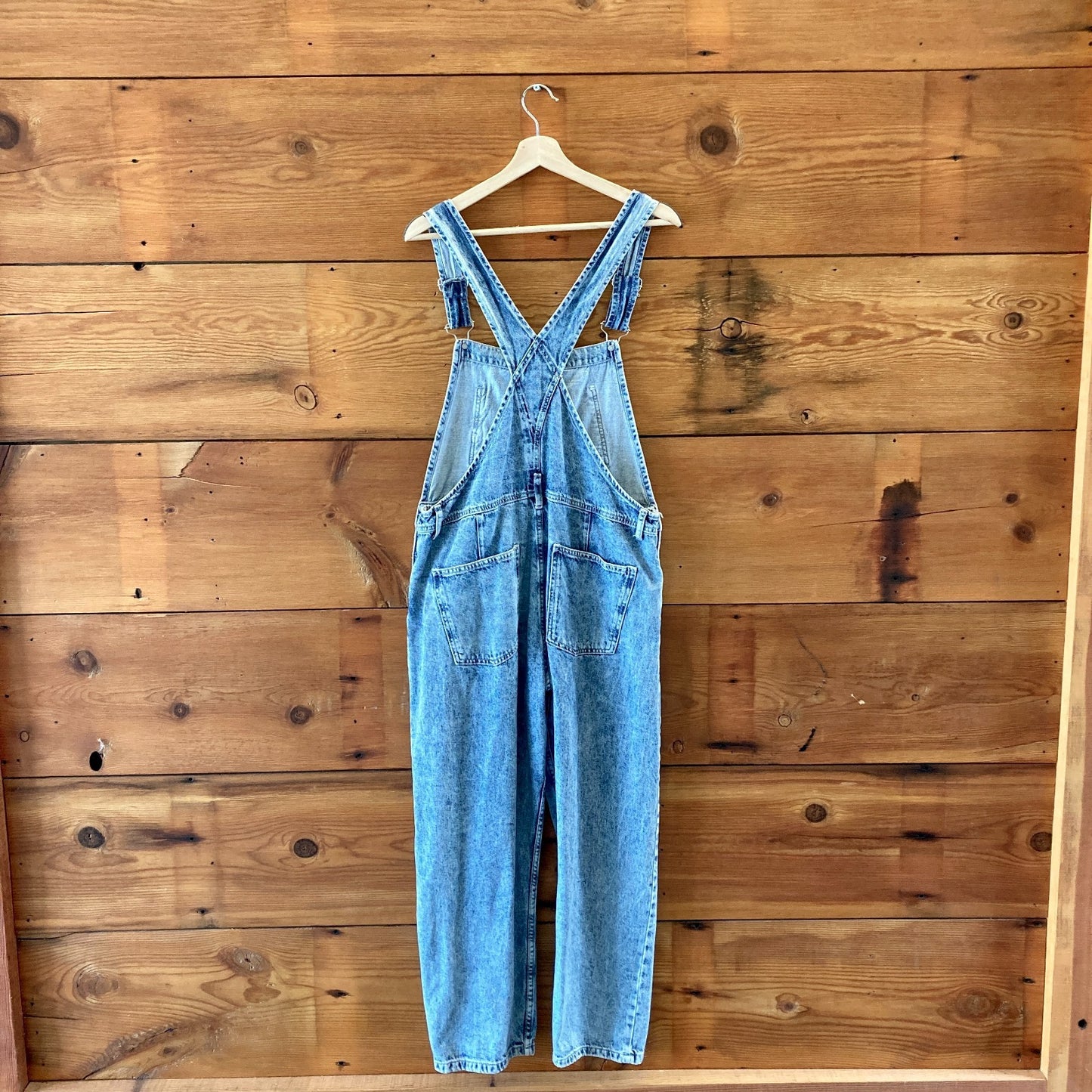 We The Free by Free People Ziggy Denim Overalls - Size M - 0523MB