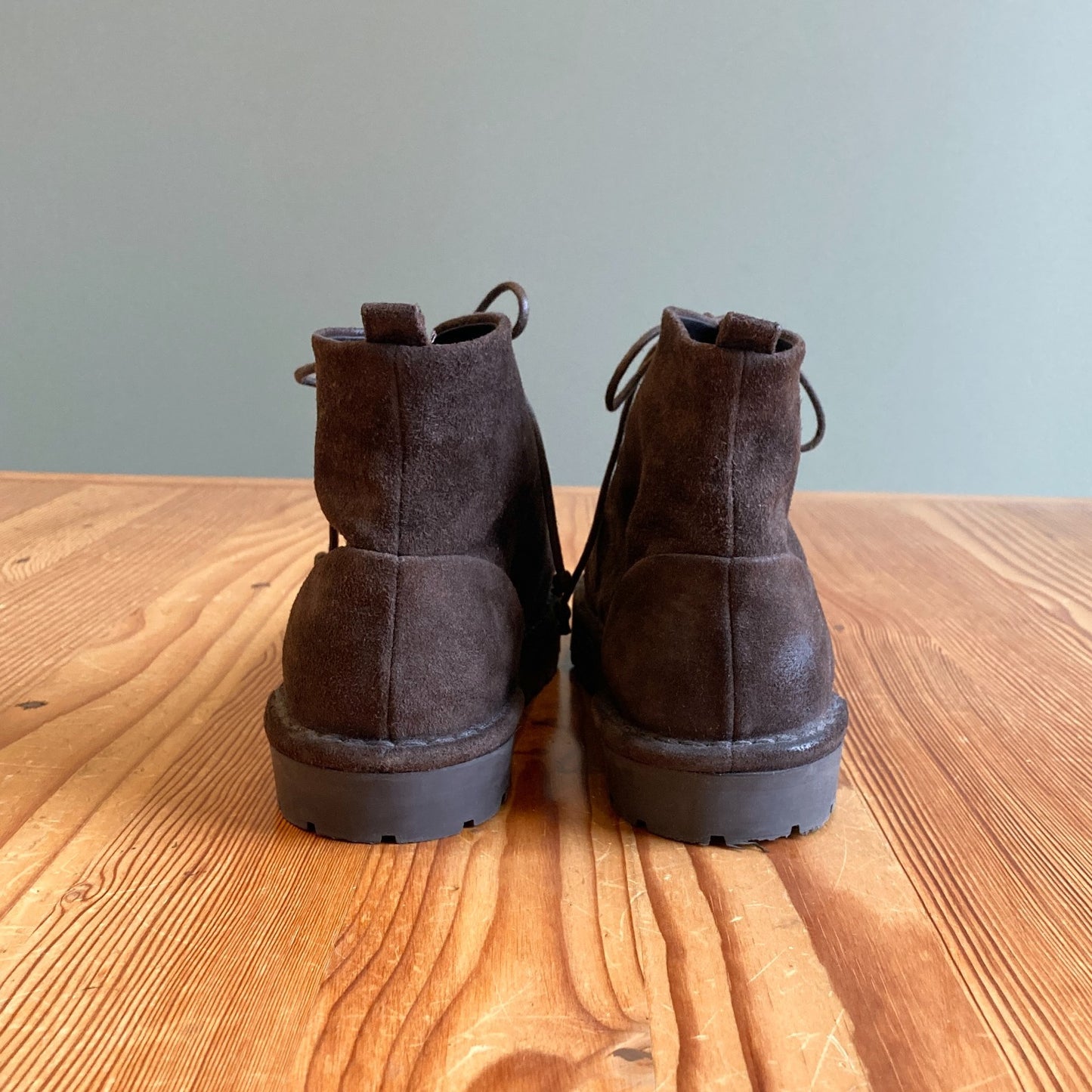 40 / 10 US- Marsell $460 Dark Brown Suede Sancrispa Alta Boots NEW w/ Box 1231SH