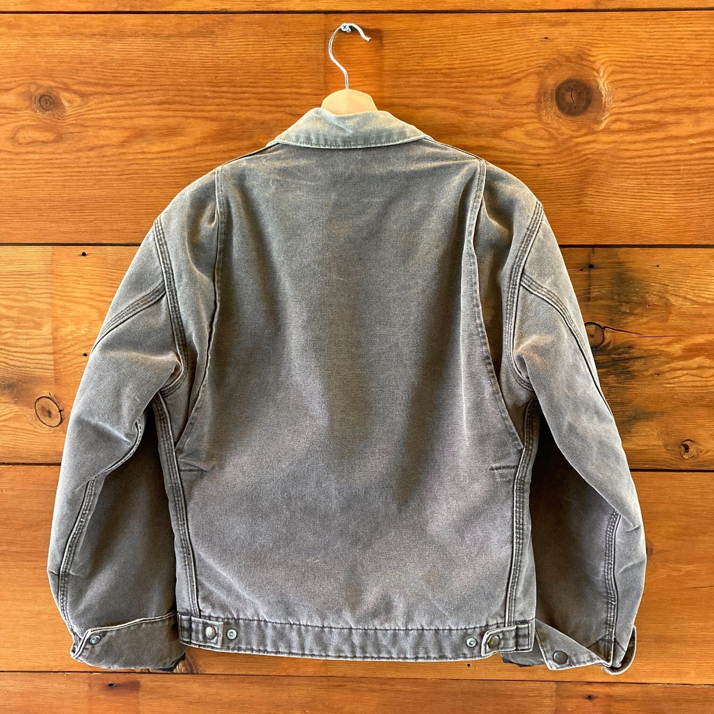 Carhartt Gray Vintage Y2K J97 CHT Detroit Blanket Lined Jacket - Mens S - 0312IG
