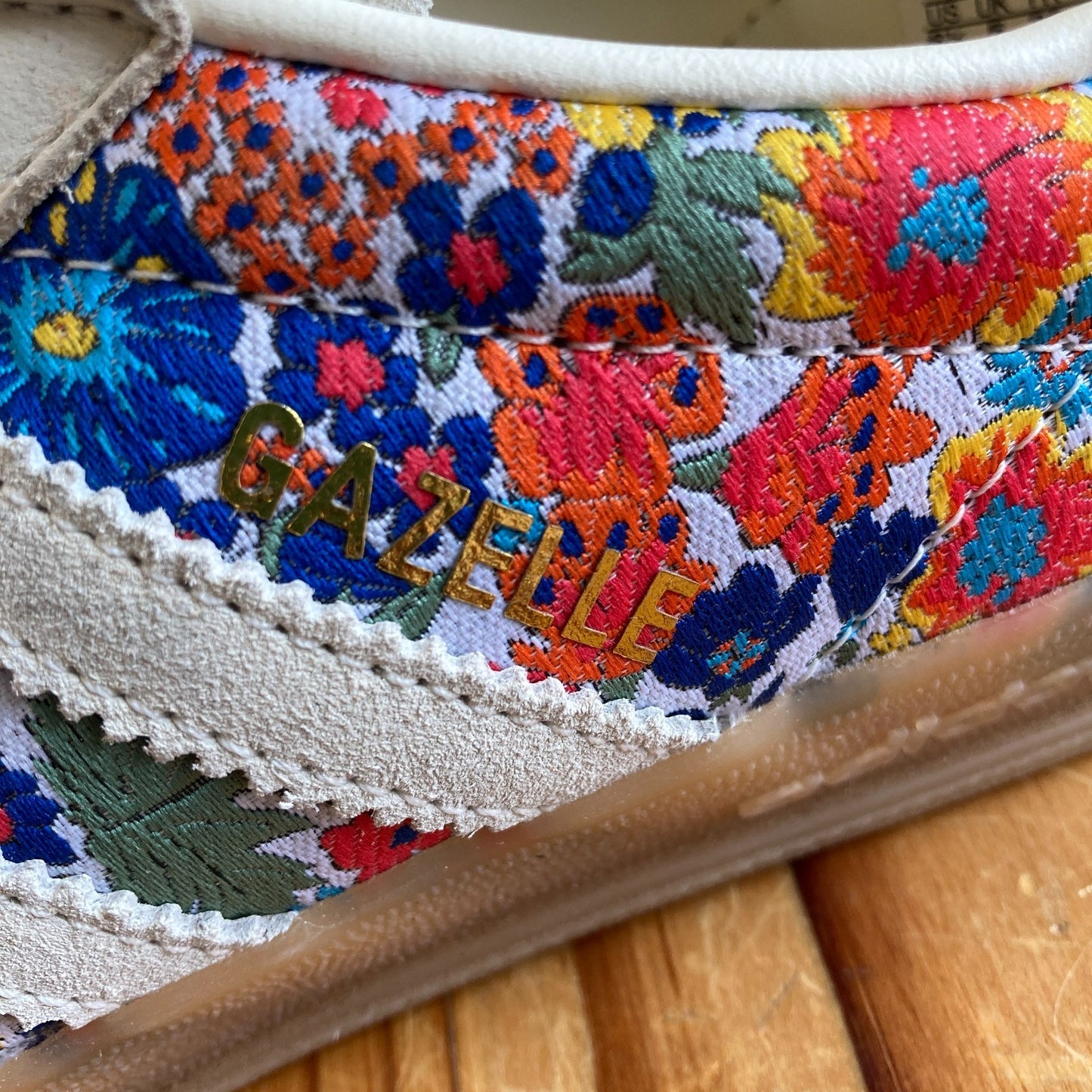 Adidas x Liberty London Floral Gazelle Sneakers Shoes Size 6.5 - 0517DS