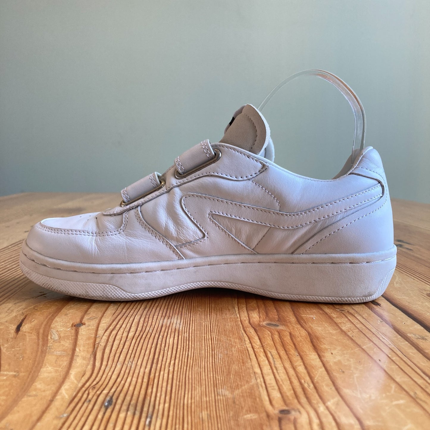 Rag & Bone White Leather Retro Court Sneakers Shoes - Size 39 / 8.5 - 1107KK