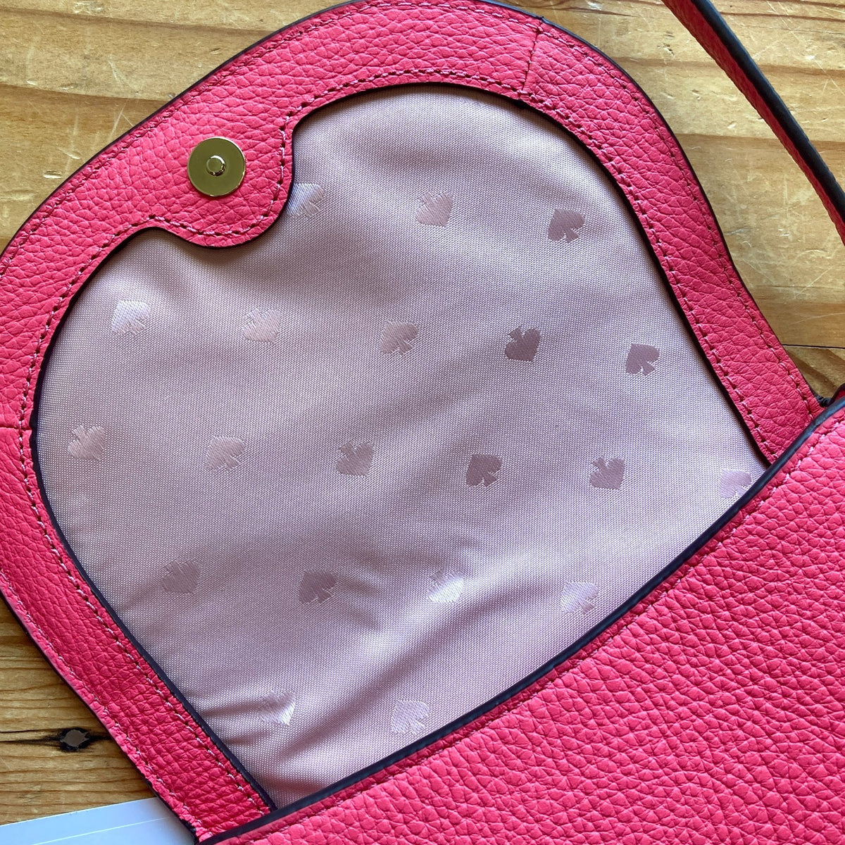 Kate Spade Coral Pink Pebbled Leather Leila Mini Flap Crossbody Bag - 0831HF
