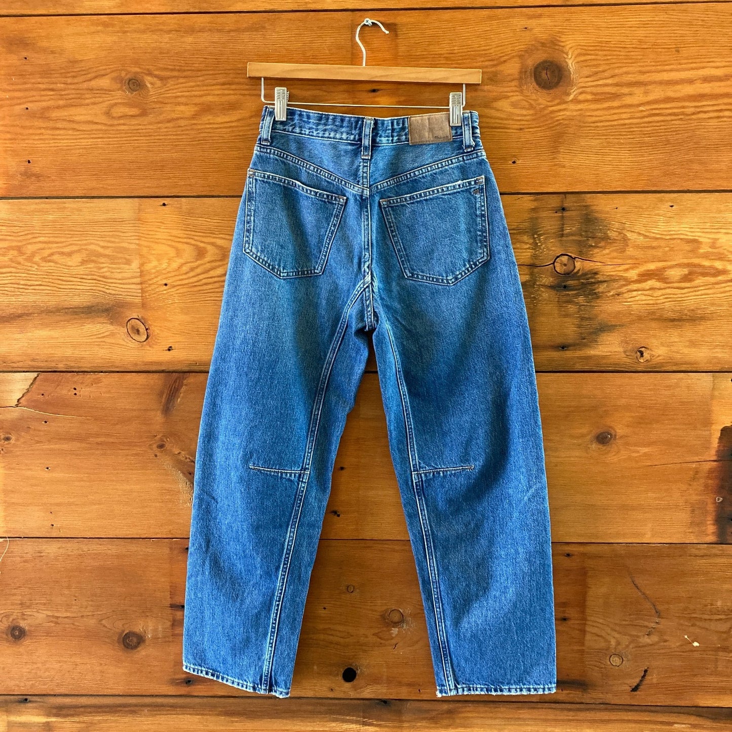 Madewell The Darted Barrel Leg Womens Jeans - Size 24 - 0617RF