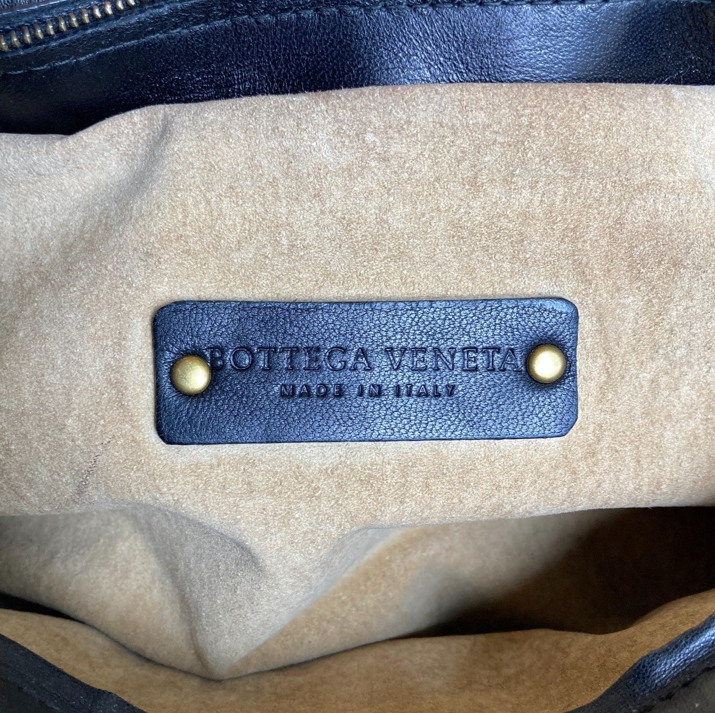 Bottega Veneta Black Intrecciato Woven Leather Shoulder Purse Bag - 0209SB