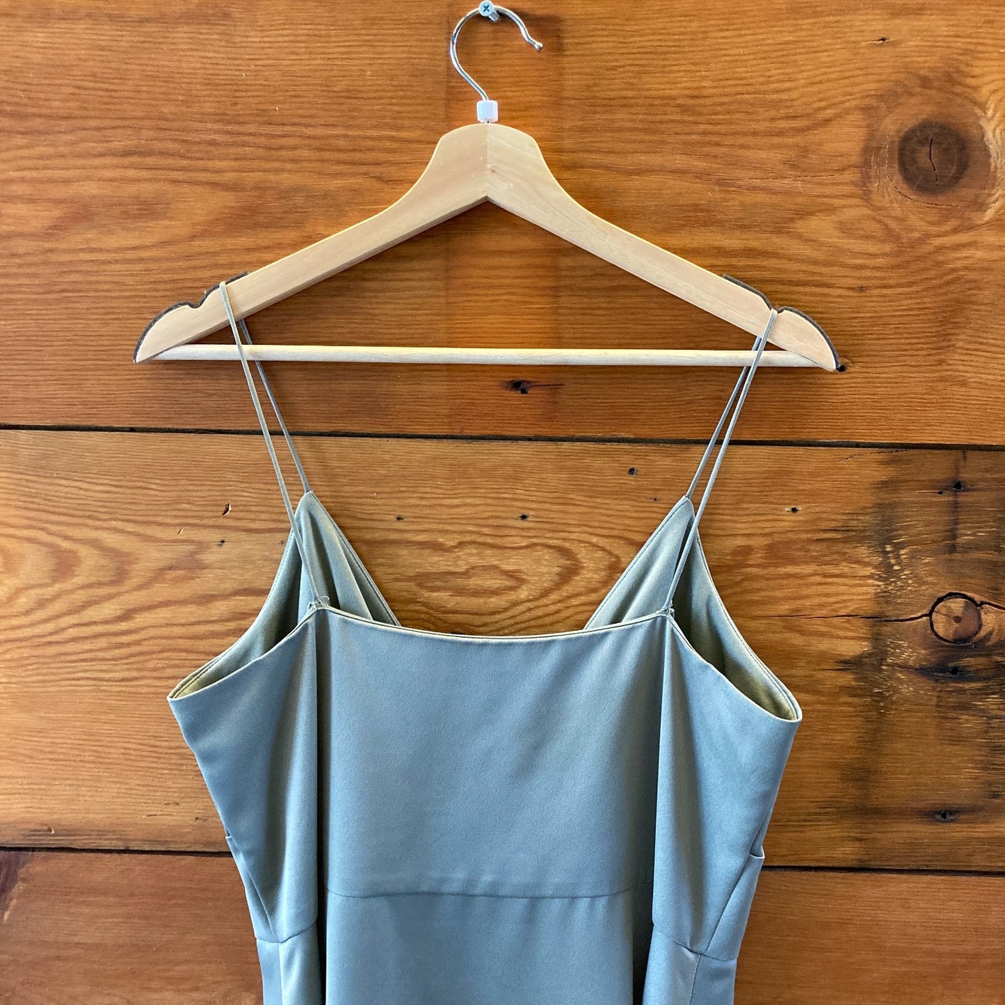 Sachin & Babi BHLDN Moss Green Button Up Marin Midi Dress - Size 14 - 0730EL