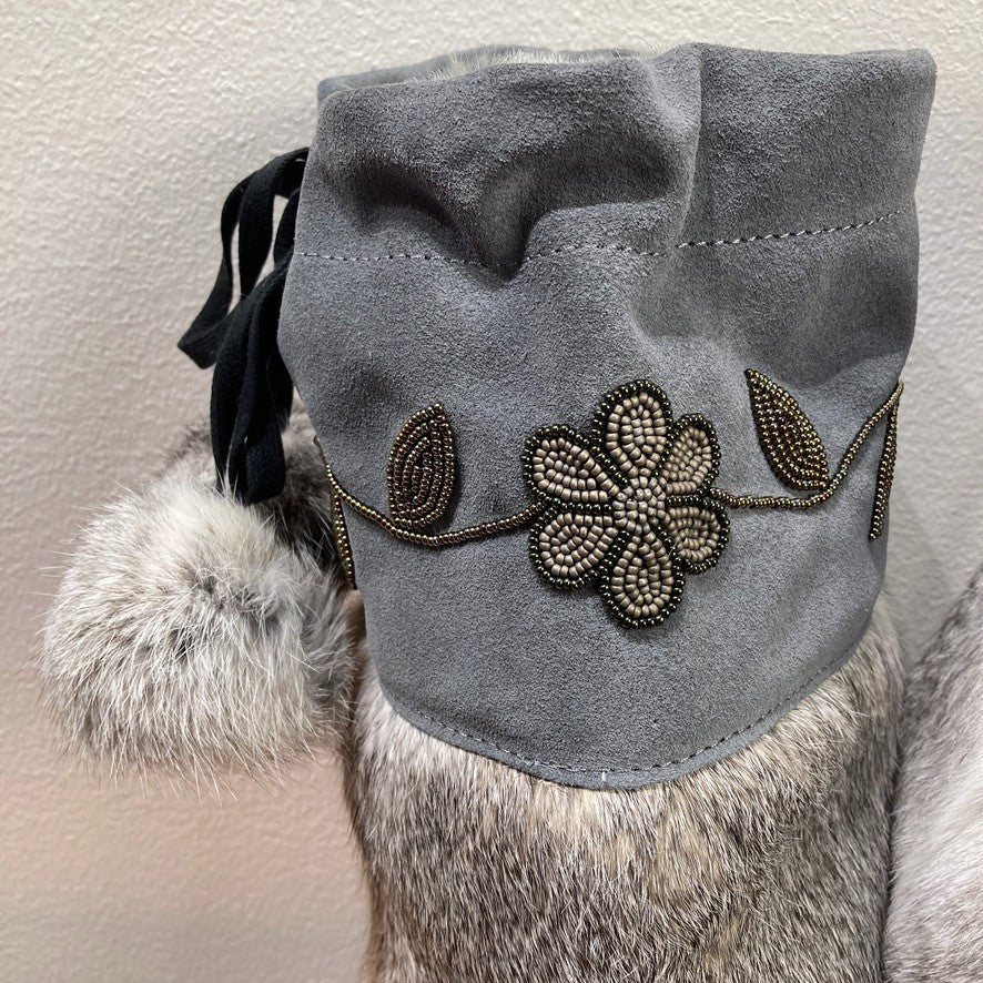 Manitobah Gray Metis Fur Waterproof Mukluk Boots - Size 7 - NEW w/ Box - 1017SC