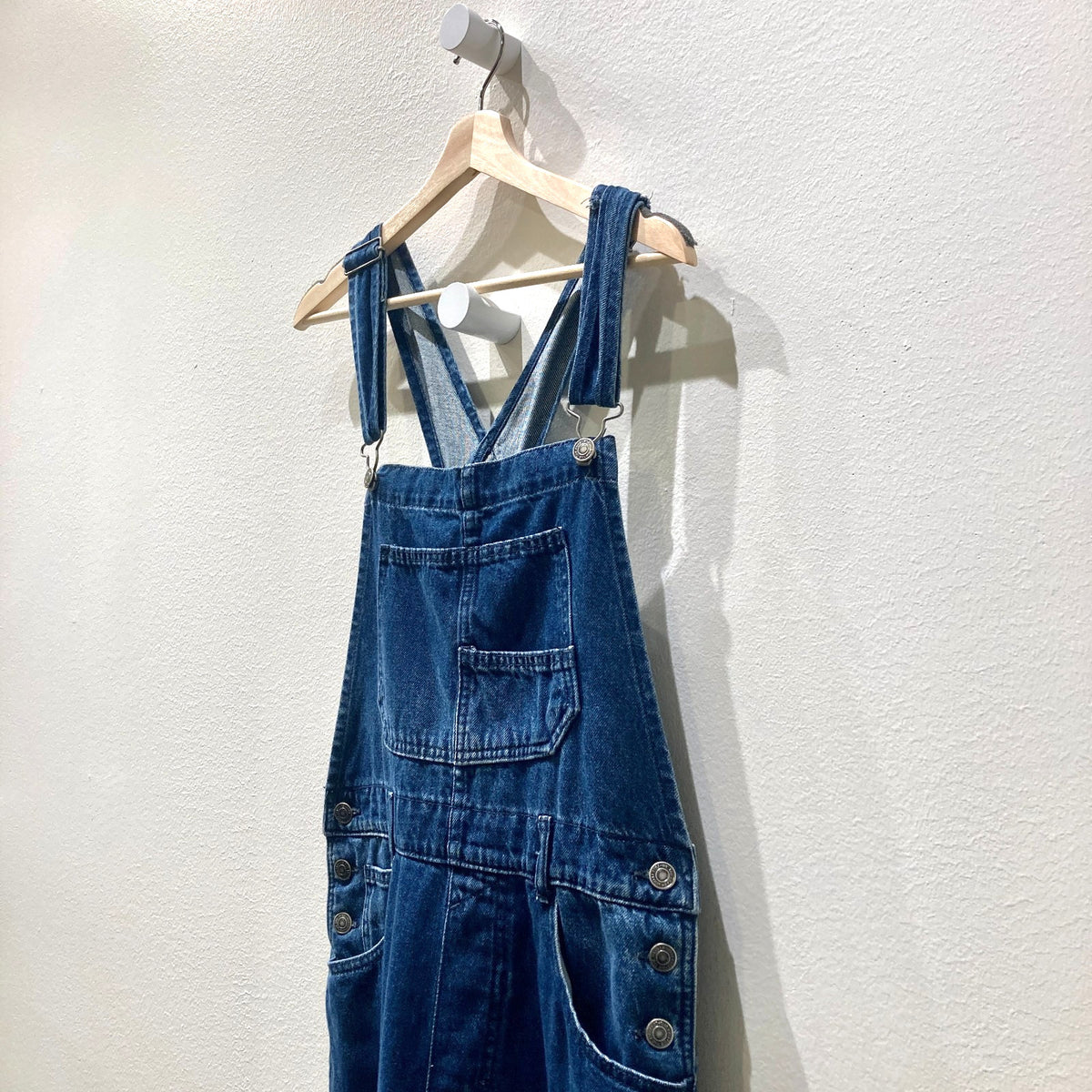 We the Free People Dark Wash Denim Slouchy Bib Overalls - Size S - 1117DB