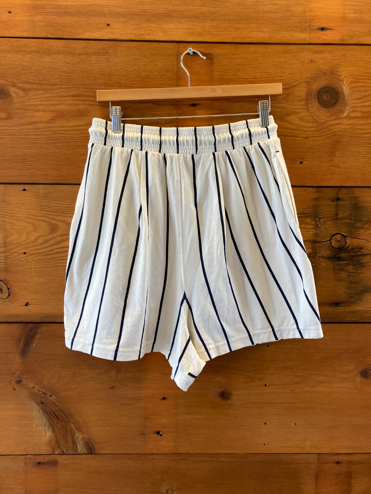 FP Movement Free People White Stripe Off Duty Top Shorts Set - Size XS - 0720LP