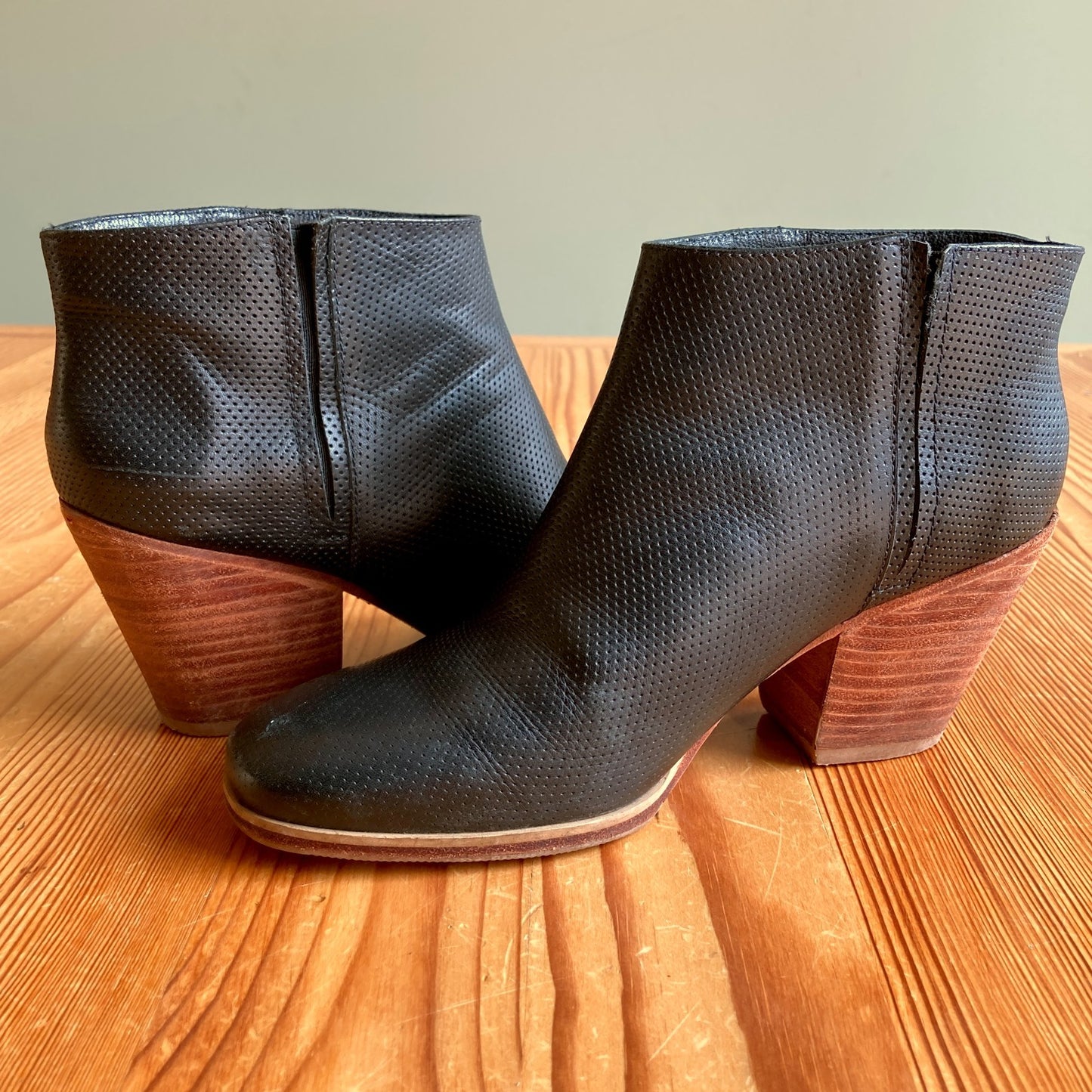 Rachel Comey Black Leather Mars Ankle Boots Booties - Size 7 - 0813CP