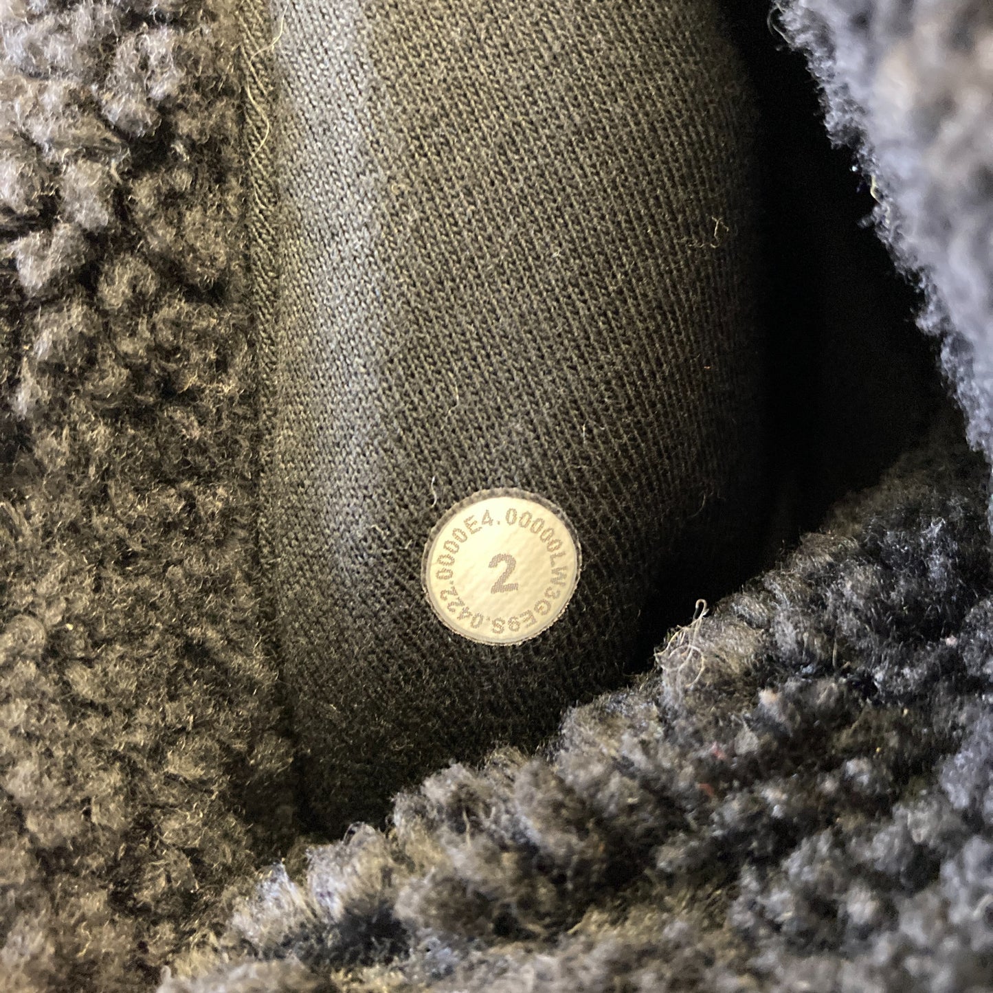 Lululemon Black Teddy Collarless Textured Fleece Zip Jacket - Size 2 - 0312IG