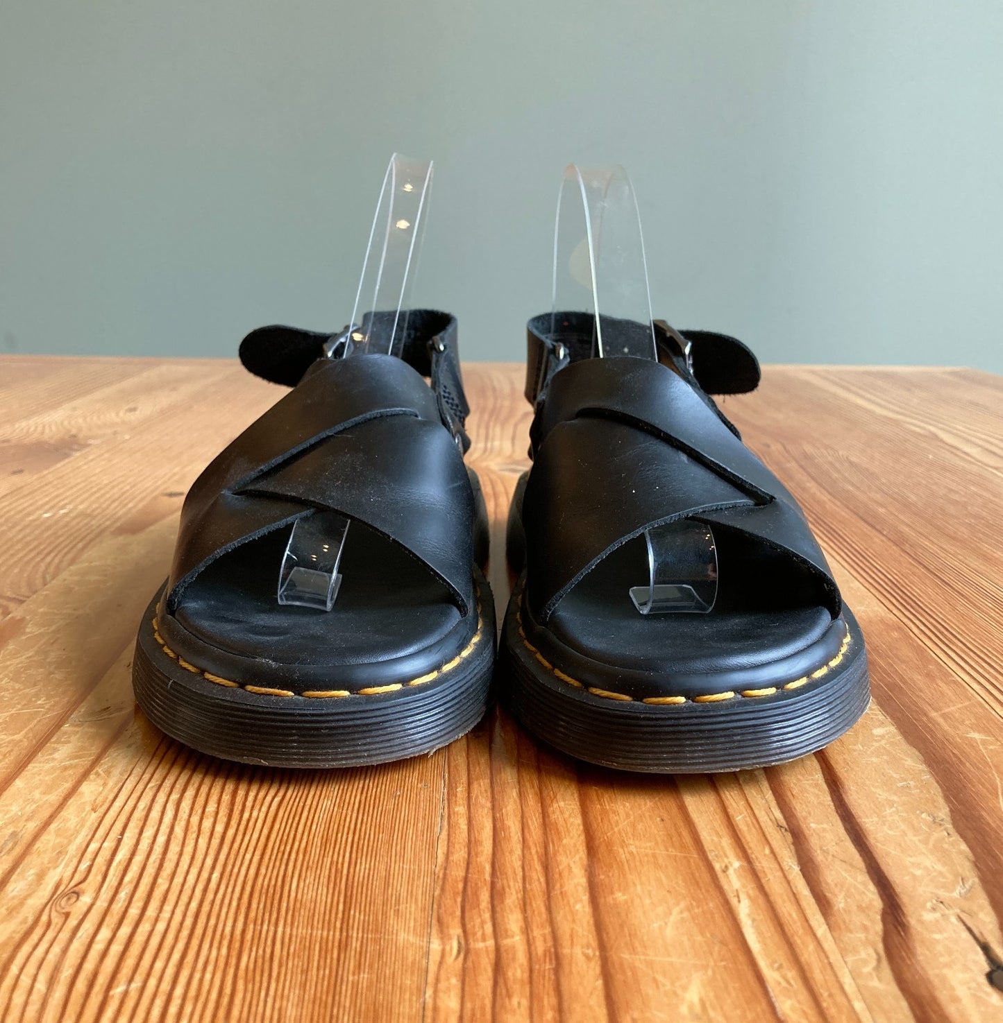 Dr. Martens Black Leather Zane Slingback Sandals w/ Box - Size 7  - 0425SV