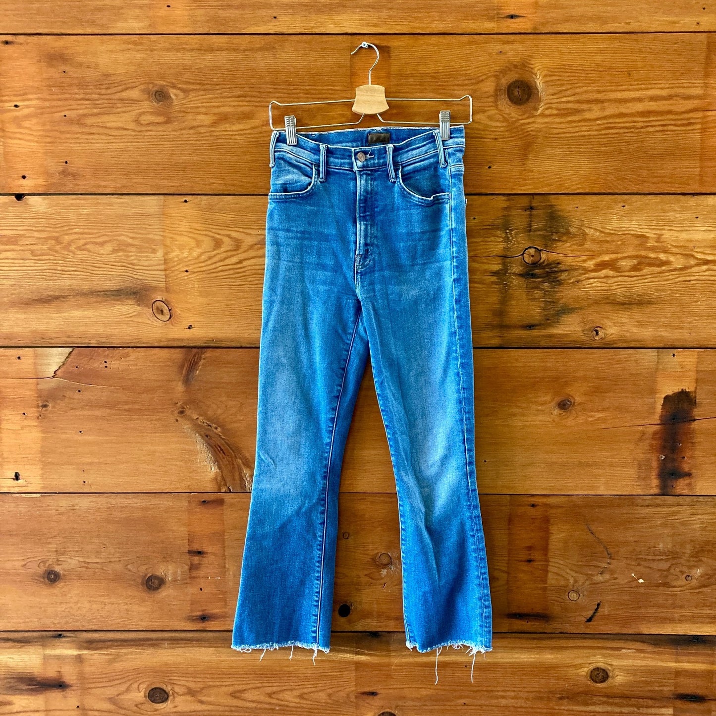 Mother Meet Cute Wash The Hustler Ankle Fray Jeans - Size 27 - 0111EH