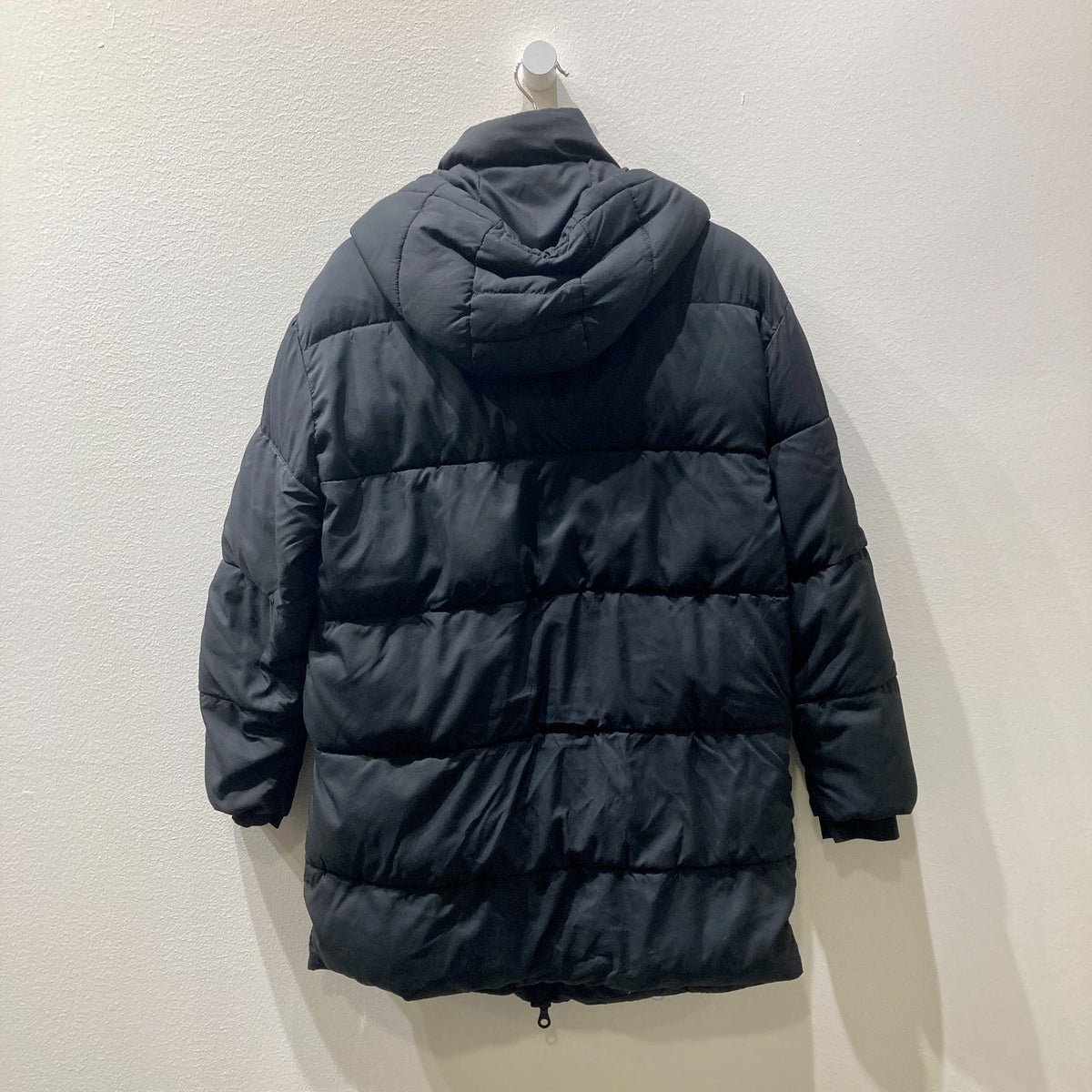 Girlfriend Collective $280 Black Detachable Hood Puffer Coat - Size M - 0607CC