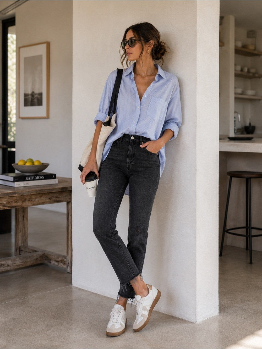 Re/Done Black Slim Stretch High Rise 196-3WHRAC Jeans - Size 29 - 0204MP