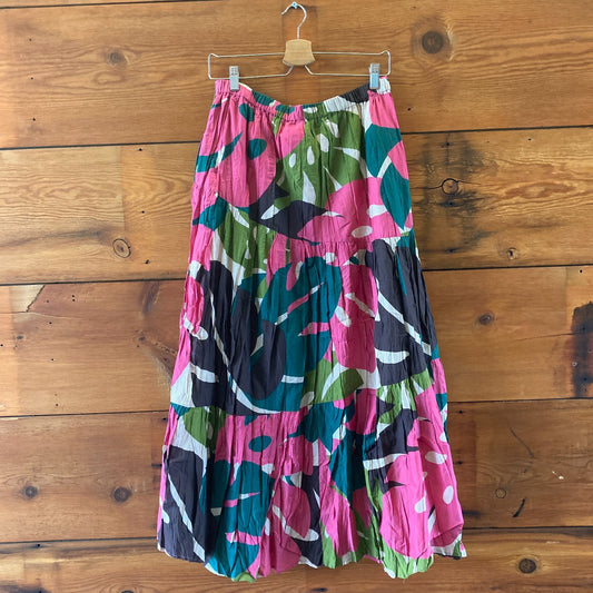 Velvet Graham & Spencer Patterned Tiered Maxi Skirt - Size M - NEW - 4427SC