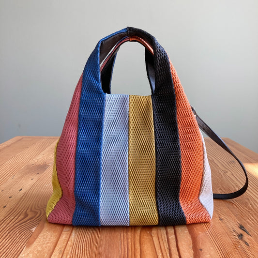 Cyedra Multi Color Striped Handcrafted Handbag Purse - 0617RF