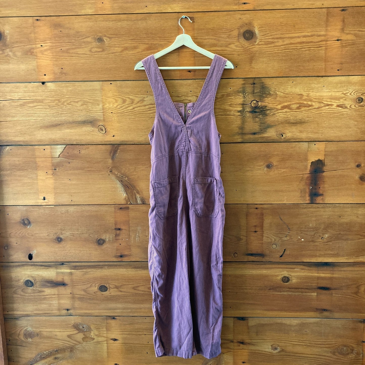 We the Free People Purple Zip Front Jude Overalls Jumpsuit - Size XS - 0312IG