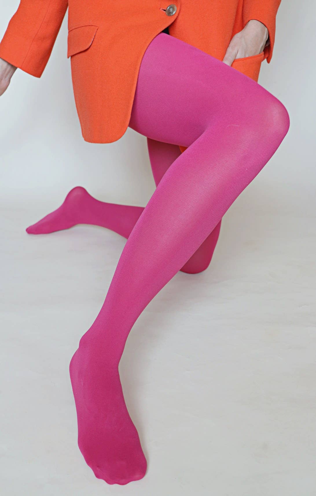 OPAQUE ZOKKI COLORED TIGHTS: Mustard / Small to Medium