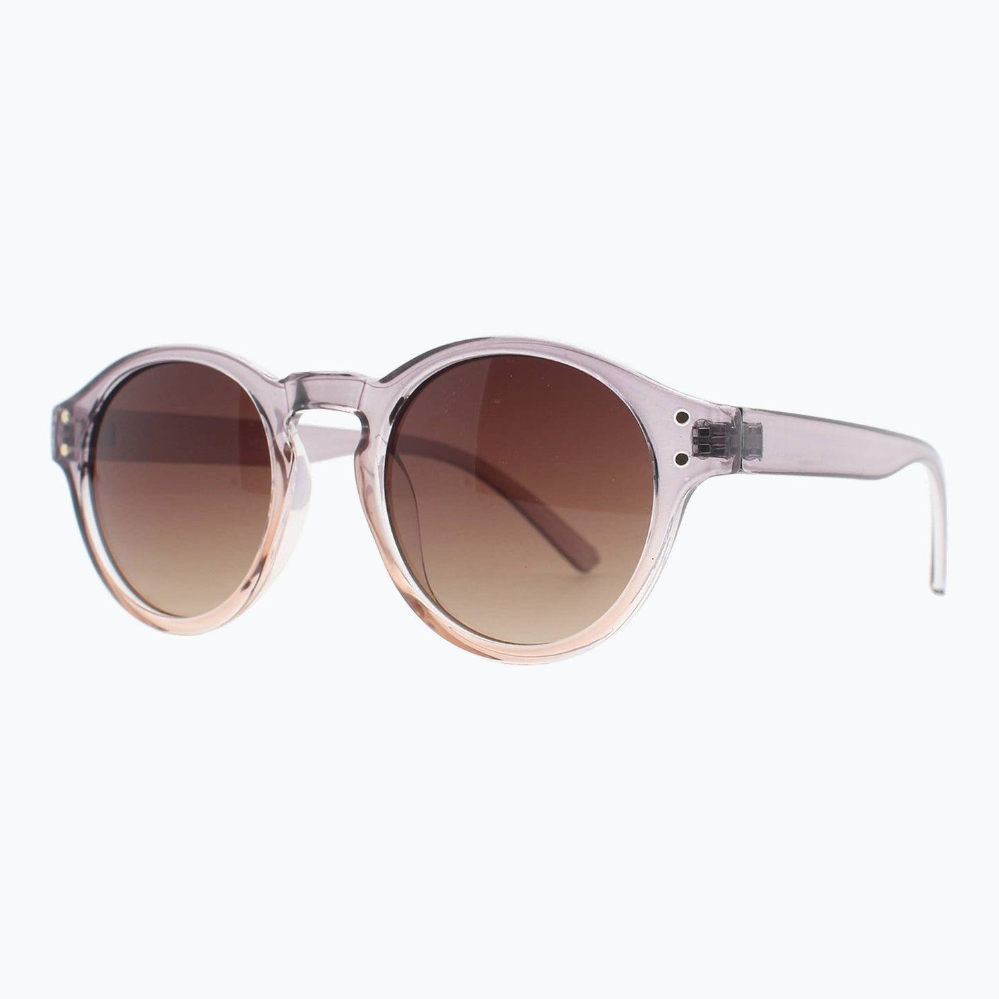 Jaxy Eyewear - Sunset Theory - Vintage Round Sunglasses for Women & Men: Grey