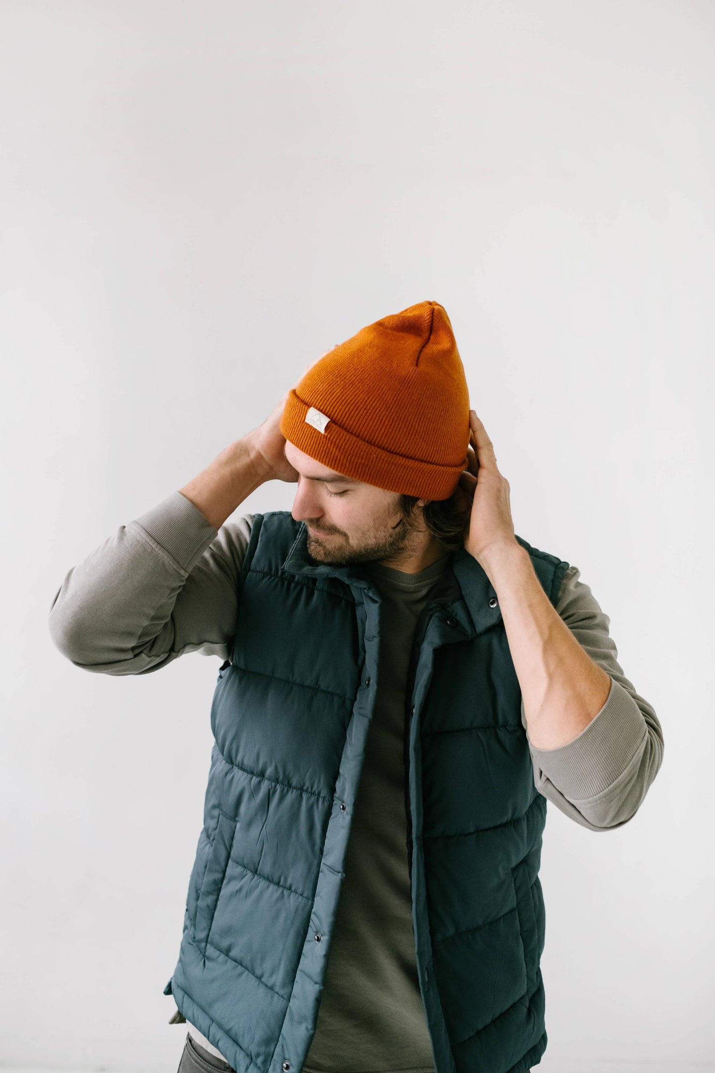 Canyon Orange Youth/Adult Beanie Fits Ages 5+