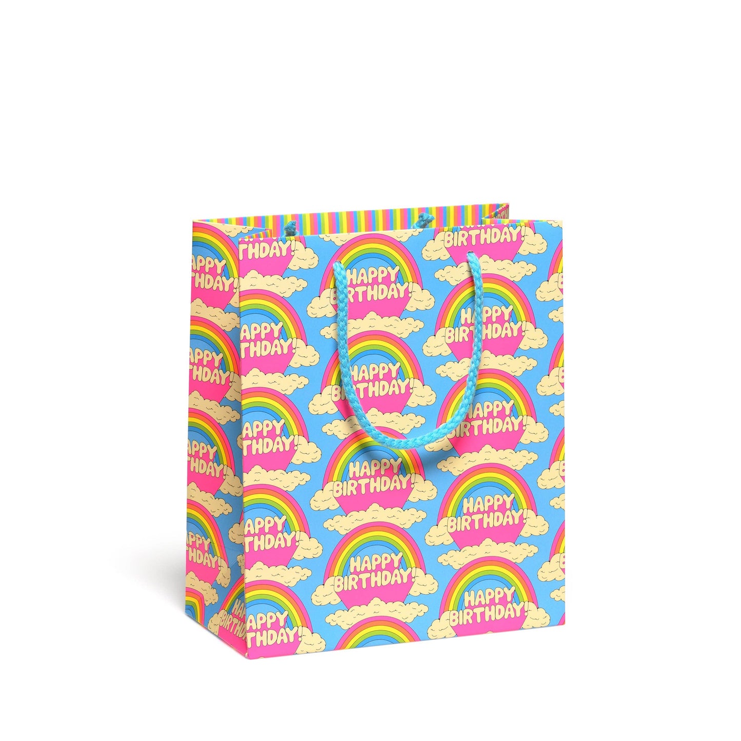 Red Cap Cards - All Over Rainbows gift bags: Medium