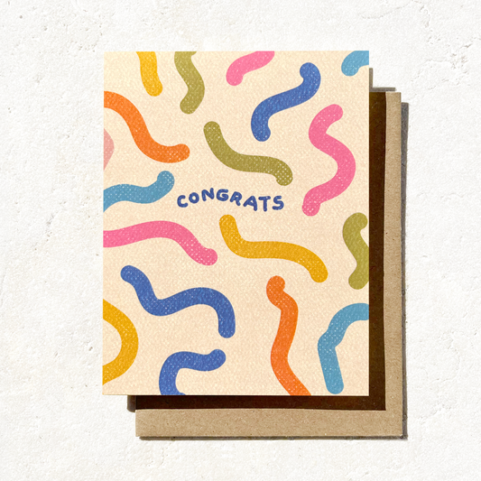 Daydream Prints - Congrats - Colorful, Fun Congratulations card