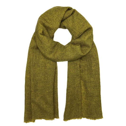 SLATE + SALT - Olive Handloom Cashmere Scarf