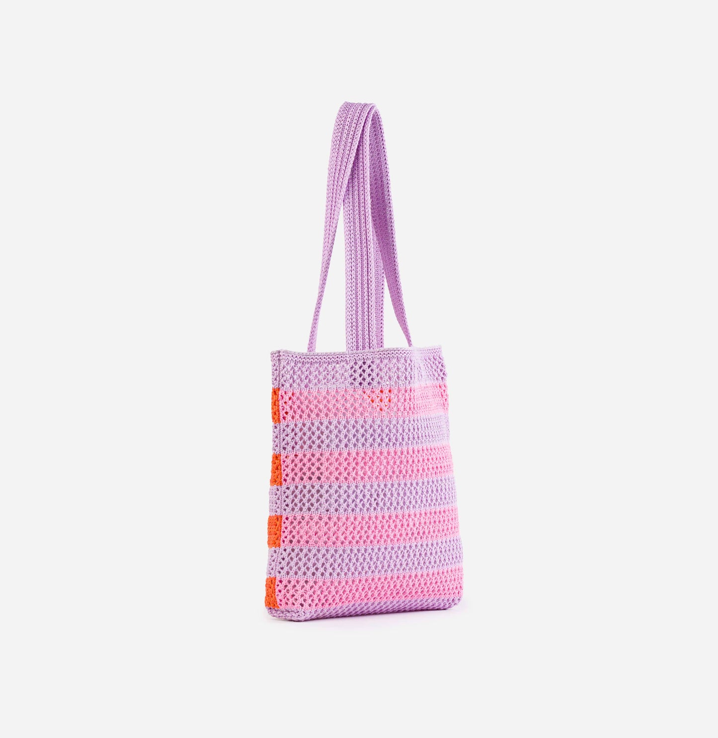 VERLOOP | knits - Stripe Raffia Tote: Lime Green