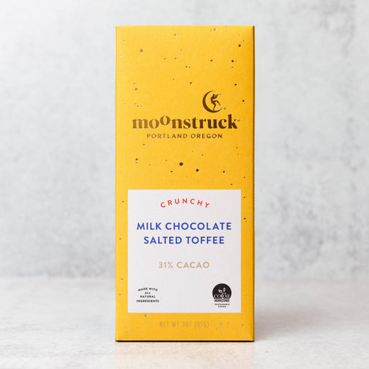 Moonstruck Chocolate Co - Crunchy Milk Salted Toffee Bar