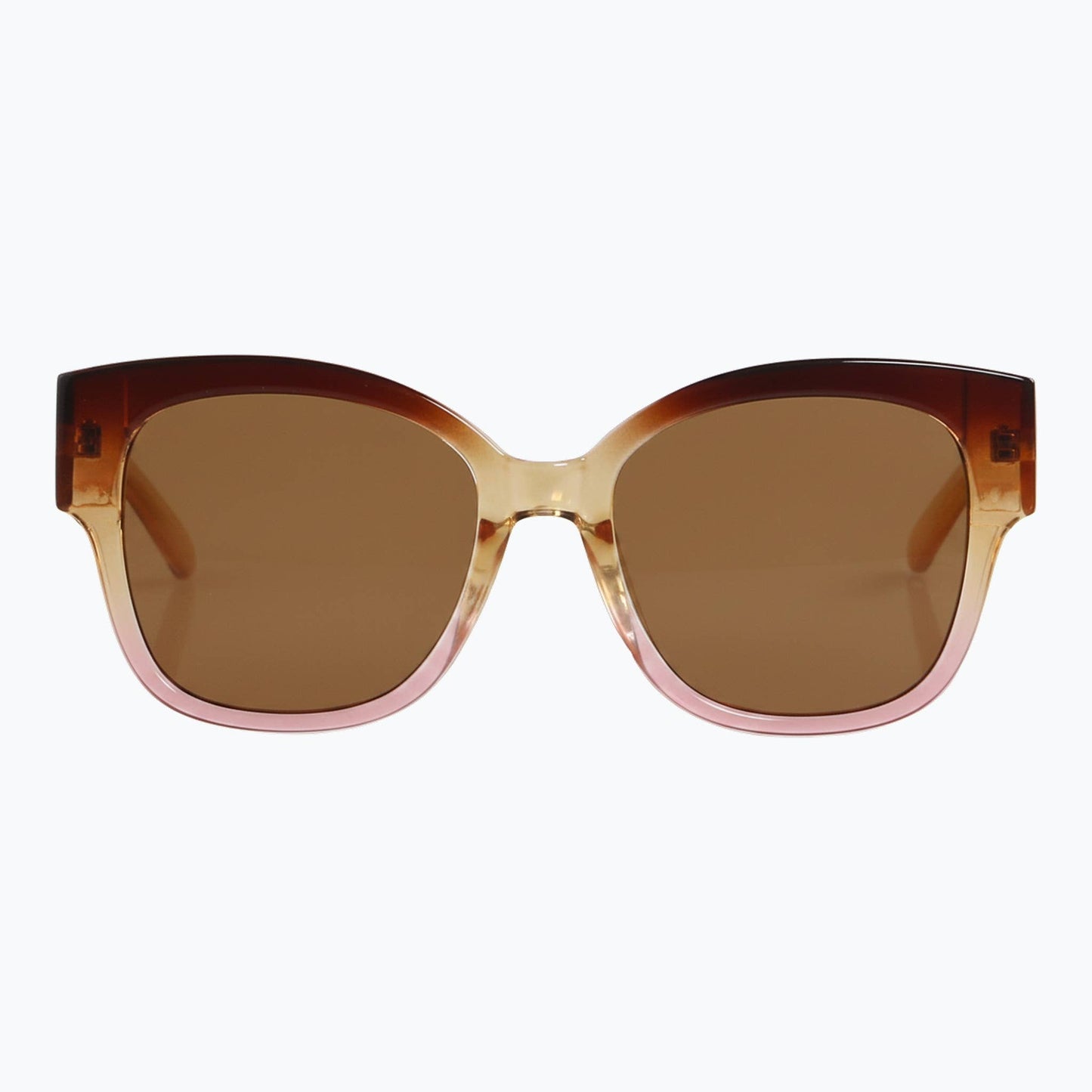 Jaxy Eyewear - Dahlia - Retro Oversized Sunglasses for Women: Amber/Pink