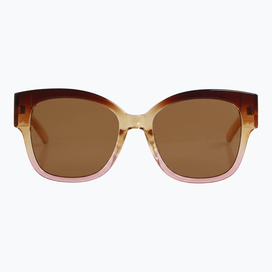 Jaxy Eyewear - Dahlia - Retro Oversized Sunglasses for Women: Amber/Pink