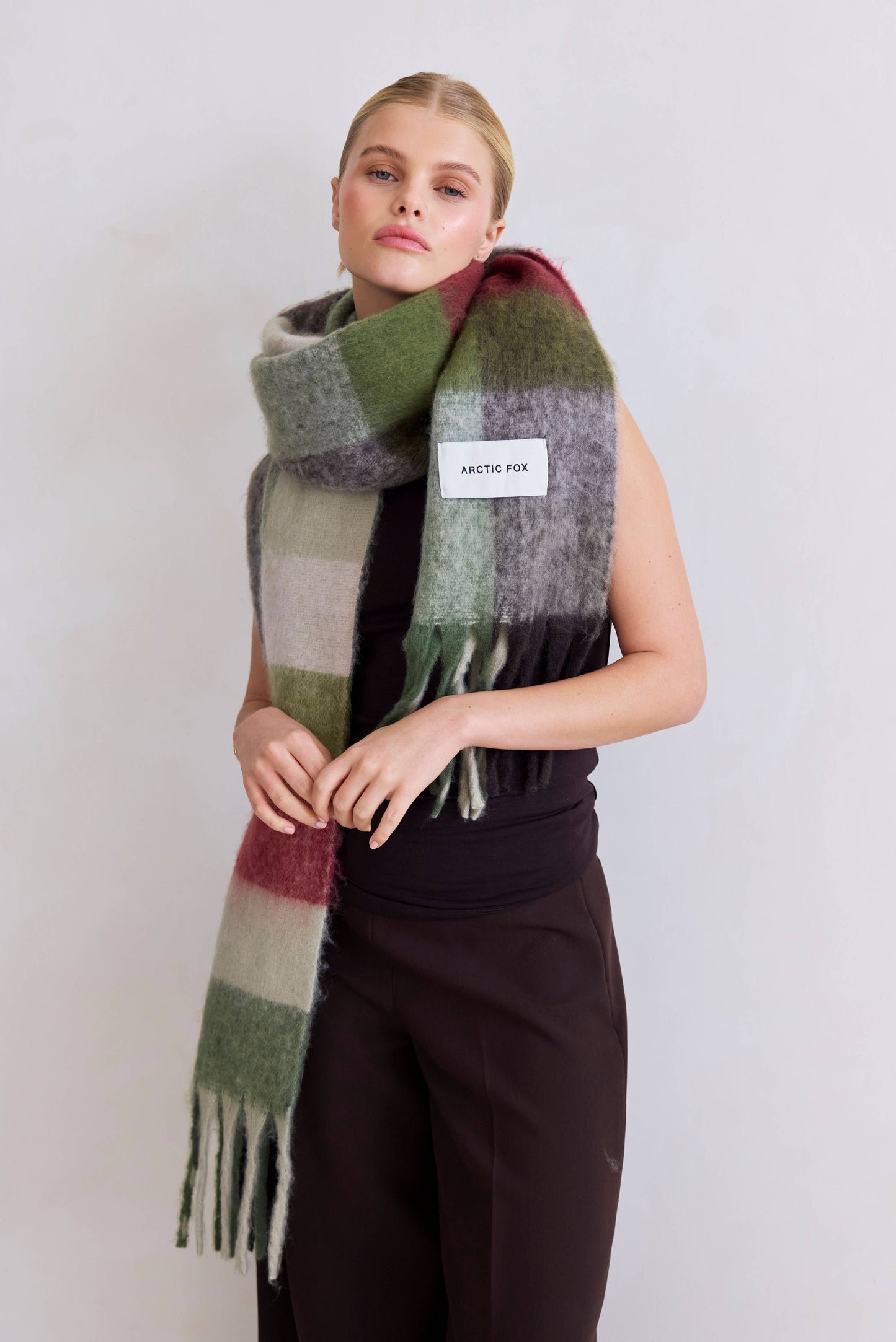 The Reykjavik Scarf - 100% Recycled - Mossy Green - FW25