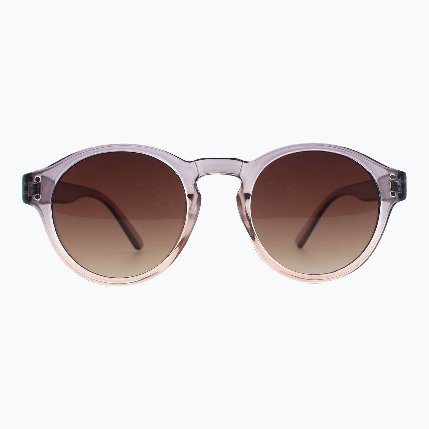 Jaxy Eyewear - Sunset Theory - Vintage Round Sunglasses for Women & Men: Grey
