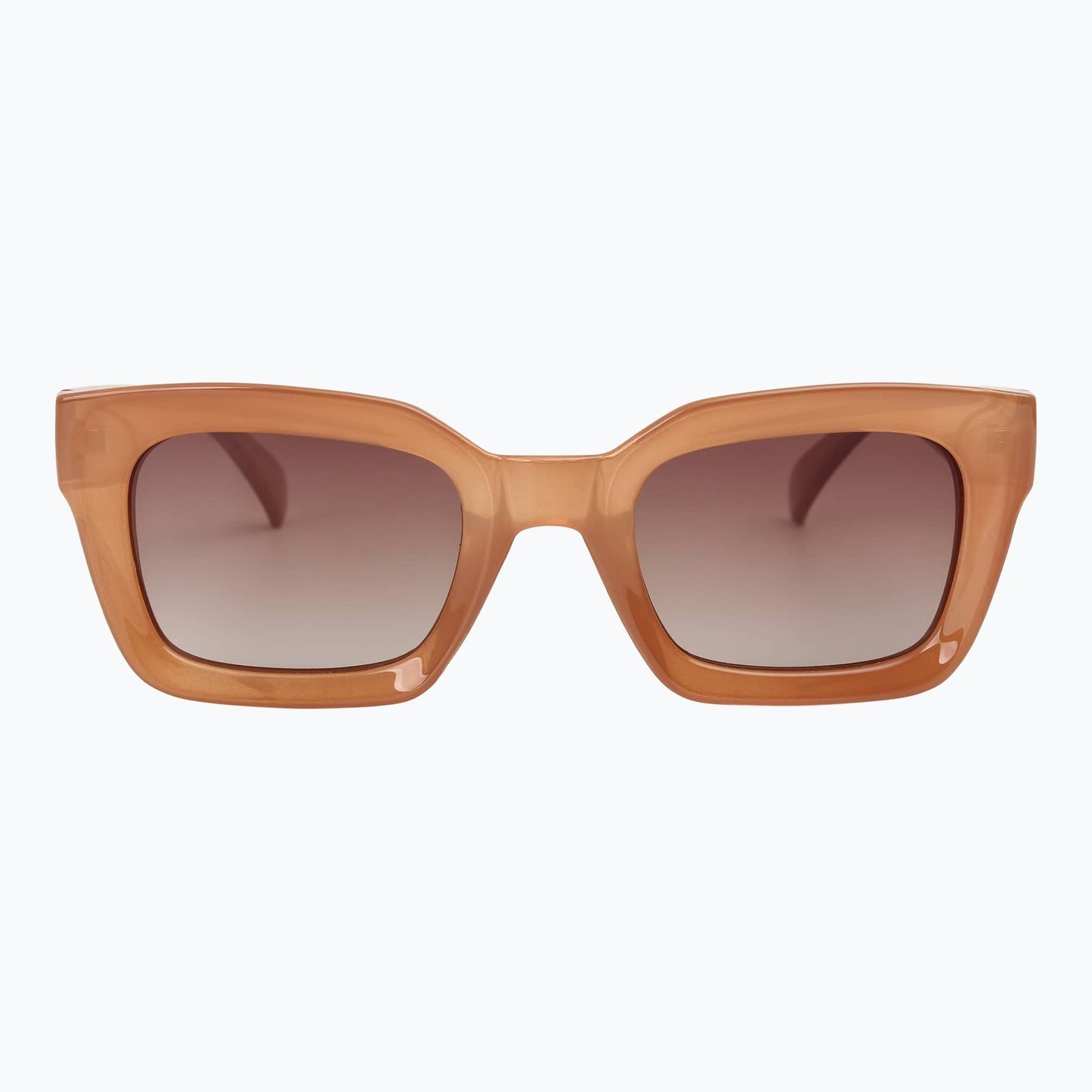 Jaxy Eyewear - Eclipse - Classic Polarized Square Sunglasses: Sand