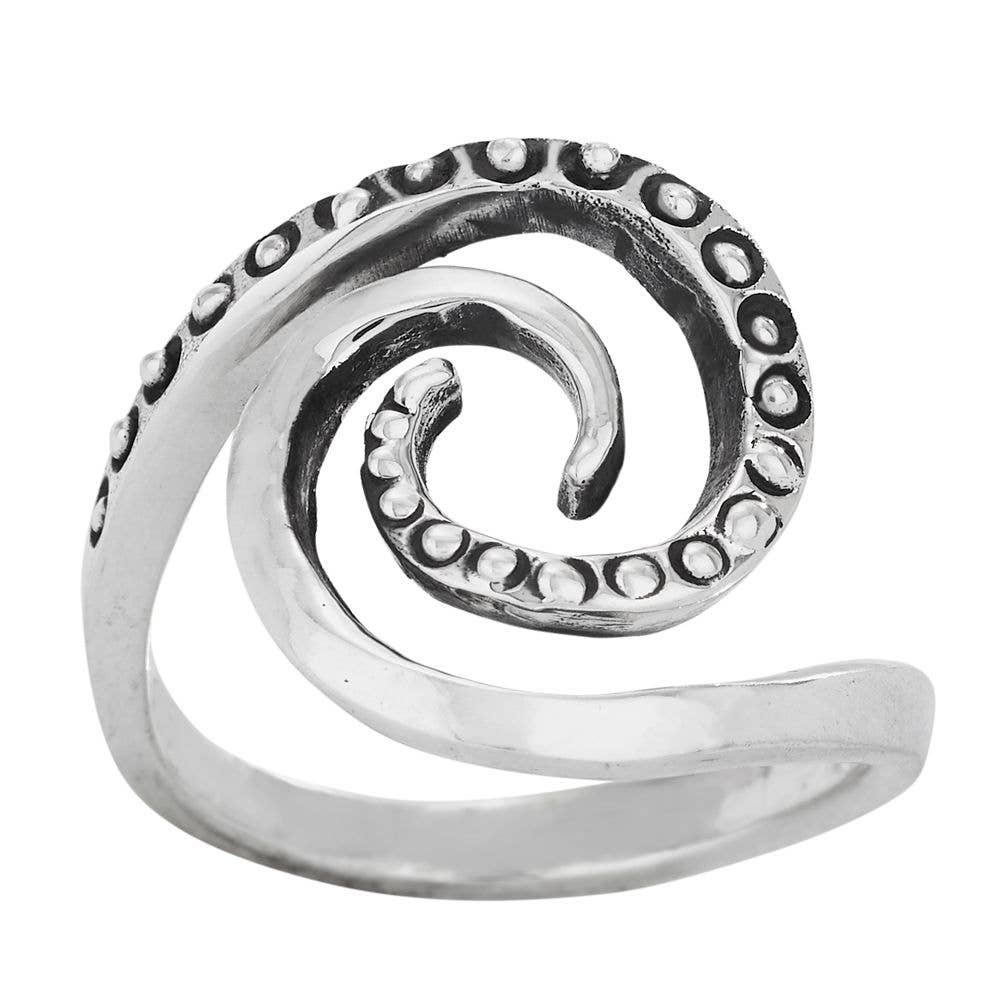 Tiger Mountain Jewelry - Sea Spiral Sterling Silver Ring: 7