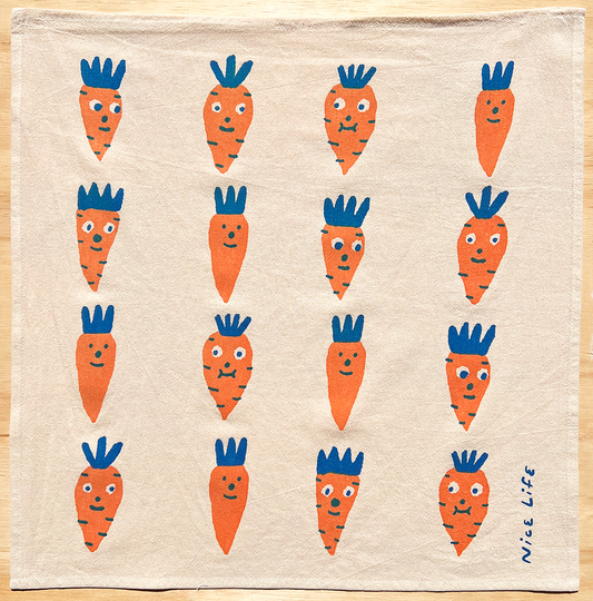 Nice life - Carrot tea towel